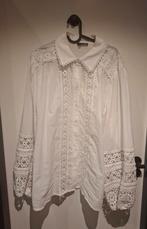 Witte blouse met open borduursels van Norah, maat 48, Wit, Maat 46/48 (XL) of groter, Ophalen of Verzenden, Zo goed als nieuw