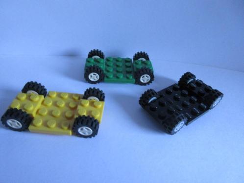 nr. 6878, 3 auto onderstellen met wieltjes., Kinderen en Baby's, Speelgoed | Duplo en Lego, Zo goed als nieuw, Lego, Complete set