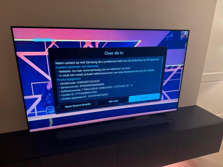 Samsung QE65QE1C - 65 inch 4K UHD Smart TV, Audio, Tv en Foto, Televisies, Gebruikt, QLED, 100 cm of meer, 4k (UHD), Samsung, 50 Hz