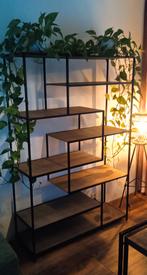 Vakkenkast/Wandkast Industrieel, Huis en Inrichting, Kasten | Boekenkasten, Ophalen, Met plank(en), 100 tot 150 cm, Zo goed als nieuw