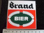 sticker brand bier logo, Verzamelen, Verzenden, Zo goed als nieuw, Merk