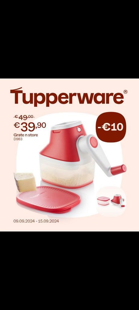 Nieuwe kaasrasp van tupperware, Huis en Inrichting, Keuken | Tupperware, Nieuw, Overige typen, Ophalen of Verzenden