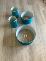 Lampenkappen  Turquoise, Minder dan 25 cm, Blauw, Rond, Ophalen of Verzenden