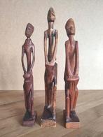 Haïtiaanse Houten Beelden Set Haïti Afrika, Ophalen of Verzenden