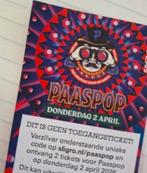 4 x kaarten voor Paaspop Sligro 2 April 2026, Tickets en Kaartjes, Evenementen en Festivals, Twee personen