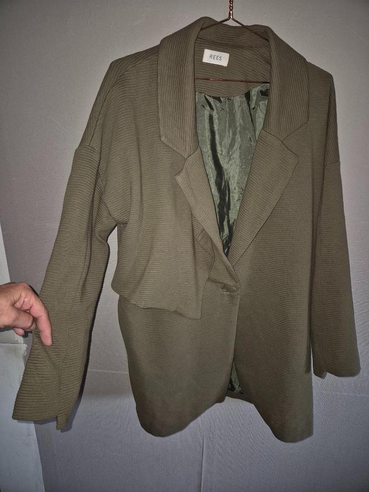 Apart colbert jasje Rees mt 52/54 olijfgroen, Kleding | Dames, Grote Maten, Nieuw, Jasje of Colbert, Groen, Ophalen of Verzenden