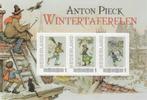 Nederland Postset Anton Pieck Wintertaferelen, blok+kaarten, Verzenden, Na 1940, Postfris