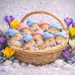 Nestje Syrische-goudhamsters GEBOREN, Hamster, Februari, Meerdere dieren, Tam