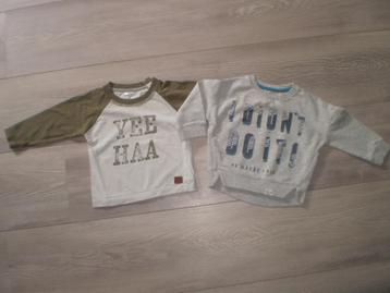 WIBRA/RIVER ISLAND  2 shirtjes maat 74 beschikbaar voor biedingen
