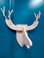 Houten hertenkop wanddecoratie, Ophalen, Gebruikt