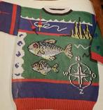 Sportvissers trui breipatroon, Hobby en Vrije tijd, Breien en Haken, Ophalen of Verzenden, Zo goed als nieuw, Breien, Patroon of Boek