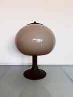 Vintage Herda bruine Mushroom tafellamp, Ophalen of Verzenden, Minder dan 50 cm