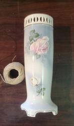 Antieke Duitse Max Roesler porseleinen cilindervaas