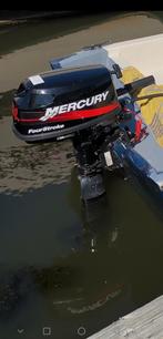 Mercury F6 6pk four stroke,langstaart..en trailer g.st.!, Watersport en Boten, Vis- en Consoleboten, Ophalen, Gebruikt, Tot 10 pk