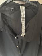 Zwarte River Island Blouse, Ophalen of Verzenden, Zo goed als nieuw, Maat 42/44 (L), Zwart