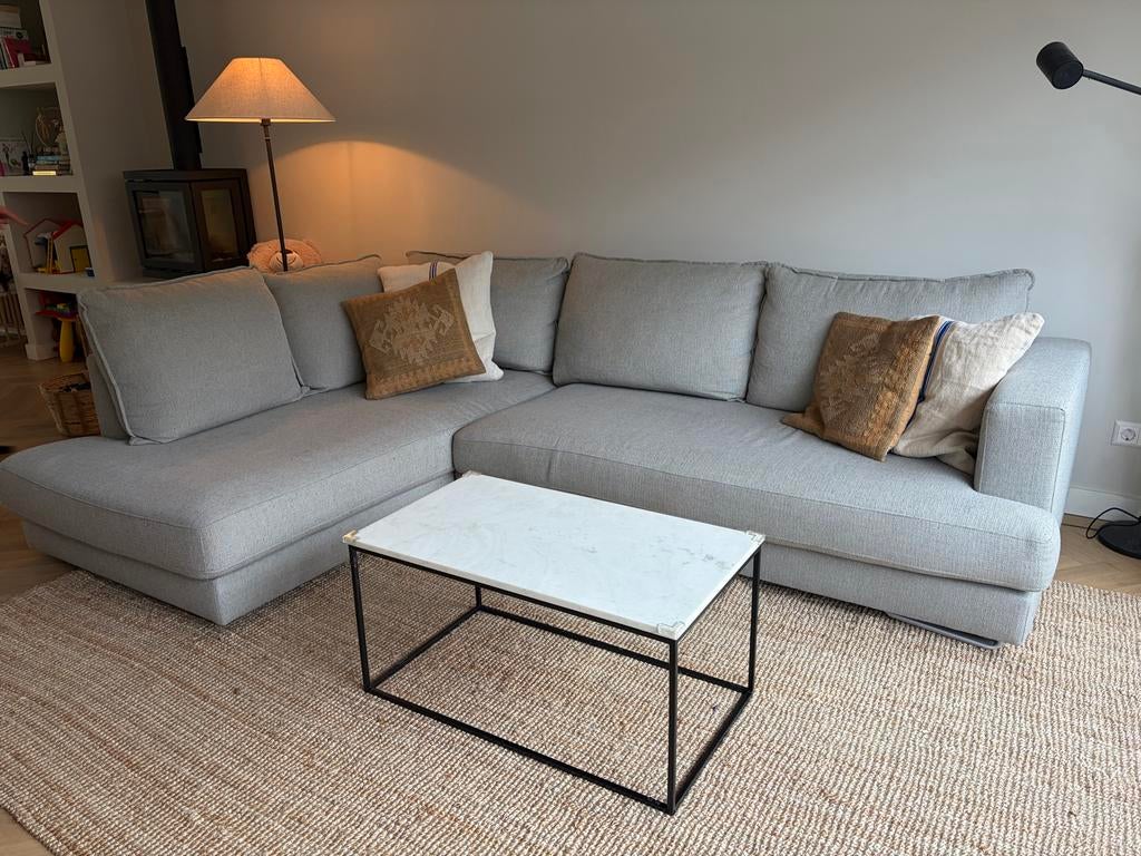 Westwing Tribeca Bank, Huis en Inrichting, Banken | Bankstellen, Ophalen, 100 tot 125 cm, Hoekbank, 300 cm of meer