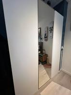 IKEA pax kast deuren wit en spiegelglas, 50 tot 100 cm, Zo goed als nieuw, 200 cm of meer, Ophalen