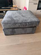 !!nieuw!! Hocker antreciet ribstof, Huis en Inrichting, Banken | Voetenbanken en Poefen, Ophalen, Vierkant, Nieuw, 75 tot 100 cm