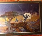 Schilderij metaal-ets fantasy., Minder dan 50 cm, Oorspronkelijke maker, Nieuw, Ophalen of Verzenden