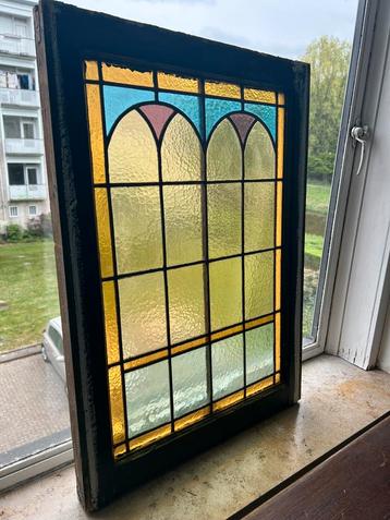 Unieke antieke glas in lood ramen Amsterdam artdeco  beschikbaar voor biedingen