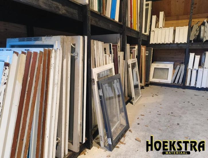 Grote voorraad gebruikte ramen en kozijnen!, Doe-het-zelf en Verbouw, Kozijnen en Schuifpuien, Gebruikt, Raamkozijn, Hout, 225 cm of meer