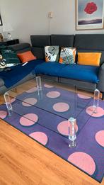 Glazen Salontafel in Uitstekende Staat, Huis en Inrichting, Vierkant, Minder dan 50 cm, 50 tot 100 cm, Ophalen of Verzenden