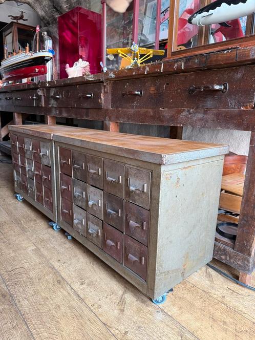 Kast Ladenkasten Set Industrieel Origineel, Huis en Inrichting, Kasten | Ladekasten, Zo goed als nieuw, Minder dan 100 cm, 50 tot 100 cm
