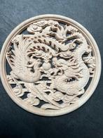 Chinees houtsnijwerk ornament chinese draak en feniks, Huis en Inrichting, Verburgt Vintage, Nieuw, Ophalen of Verzenden, https://verburgtvintage.nl/#contact