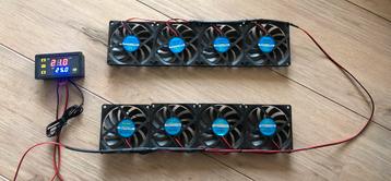 Radiator/convectorventilator 2x 4 ventilatoren  beschikbaar voor biedingen
