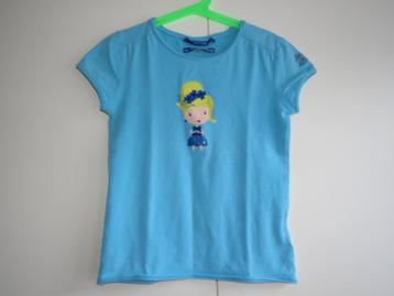 T-shirt blauw met meisje glitter I am girls by jbc maat 152 beschikbaar voor biedingen