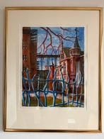 Jeroen Hermkens, gesigneerde litho Rechtbank Utrecht 2009, Antiek en Kunst, Ophalen of Verzenden