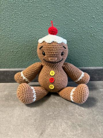 Gehaakte gingerbreadman beschikbaar voor biedingen