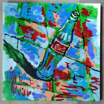 Peter Klashorst 1957-2024 == doek 90 x 90 cm== K O O P J E ! beschikbaar voor biedingen