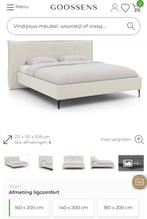 Goossens bed, Huis en Inrichting, Slaapkamer | Bedden, Beige, Tweepersoons, Ophalen of Verzenden, Zo goed als nieuw