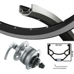 VOORWIEL MET SHIMANO NAAFDYNAMO 28 INCH V-BRAKE QR ZWARTE