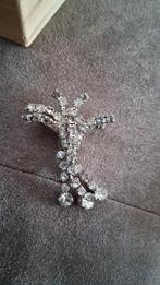 Vintage Brocante  speld Broche met Strass, Overige materialen, 4 tot 7 cm, Gebruikt, Ophalen of Verzenden