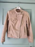C&A Yessica Leren Jasje Beige Maat 38, Maat 38/40 (M), Beige, Ophalen of Verzenden, Zo goed als nieuw