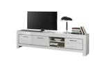 Tv meubels 207 cm-Mona hoogglans wit - zwart-SALE---, Ophalen of Verzenden, Nieuw, 25 tot 50 cm, Minder dan 100 cm