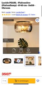 Een x Plafondlamp 40cm en een x hanglamp 40cm, Ophalen of Verzenden, Zo goed als nieuw, Metaal
