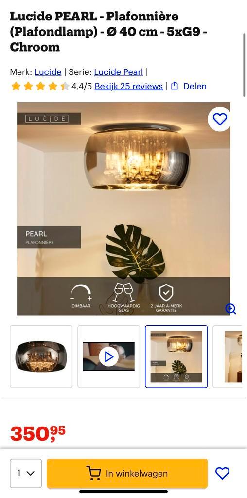 Een x Plafondlamp 40cm en een x hanglamp 40cm, Huis en Inrichting, Lampen | Plafondlampen, Zo goed als nieuw, Metaal, Ophalen of Verzenden