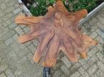 zwaar massief eiken nieuwe boomstam blad, Nieuw, Ophalen of Verzenden, 75 cm of meer, 60 cm of meer