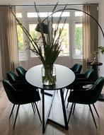 6 Velours Eetkamerstoelen - Como Kwantum, Ophalen, Overige materialen, Minder dan 50 cm, Rond