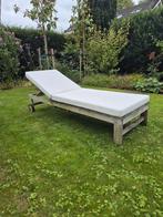 Teakhouten Ligbedden - 2 stuks, Tuin en Terras, Ligbedden, Ophalen, Gebruikt, Teakhout, Verstelbaar