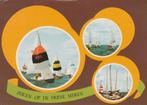 FRIESLAND Zeilen op de Friese Meren, Verzamelen, Ansichtkaarten | Nederland, Verzenden, 1960 tot 1980, Gelopen, Friesland