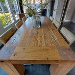 Robuuste Eiken Eettafel, Huis en Inrichting, Tafels | Eettafels, Ophalen, Gebruikt, 100 tot 150 cm, Eikenhout