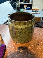 Planten pot donker groen met patroon, Ophalen