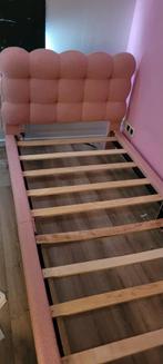 Roze Teddy 1-persoonsbed, Gebruikt, 70 tot 85 cm, Ophalen of Verzenden, Lattenbodem