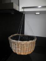 Hanging basket van riet, Overige vormen, Tuin, Overige materialen, Gebruikt