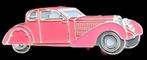 Bugatti 57 Coach pin- rood, Verzamelen, Speldjes, Pins en Buttons, Verzenden, Nieuw, Transport, Speldje of Pin