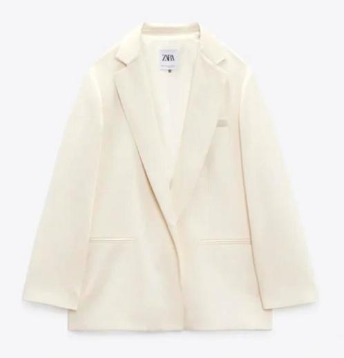 Mooie Zara satijnachtige blazer (nieuw!!!) met prijskaartje, Kleding | Dames, Jasjes, Kostuums en Pakken, Nieuw, Jasje, Beige
